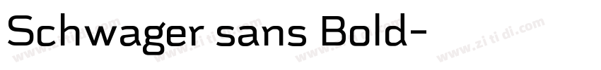Schwager sans Bold字体转换